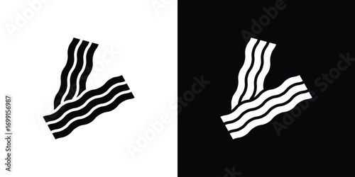 Bacon icon symbol infographics website design, logo, app, UI