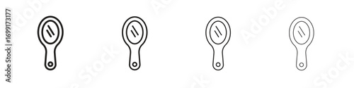 Mirror icon line design. thin line vector icon set.