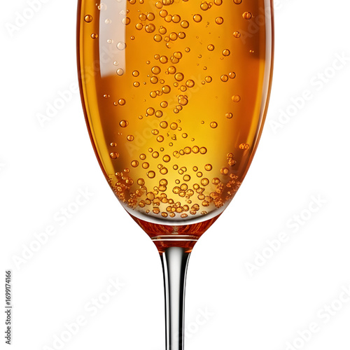 3D mimosa icon in champagne 