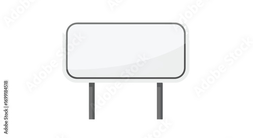Blank road advertisement signboard mockups for promoting urban awareness and direction messages, perfect for integration into city scenes