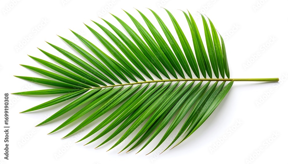 Obraz premium Palm leaf on white background