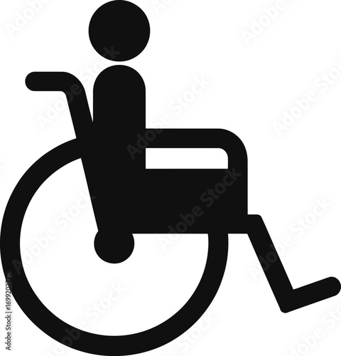 Person in wheelchair symbol accessibility mobility