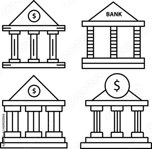 bank icon set.eps
