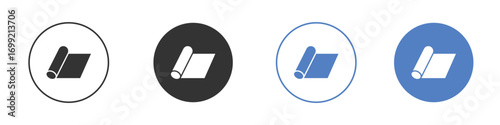 Yoga mat icon pictogram for your web site design, logo