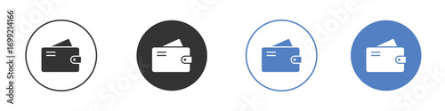 Wallet icon pictogram for your web site design, logo