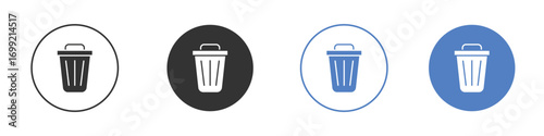 Trash icon pictogram for your web site design, logo
