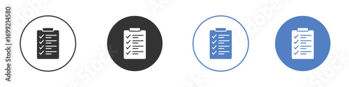 Todo list icon pictogram for your web site design, logo