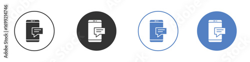Text message icon pictogram for your web site design, logo