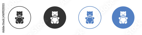 Teddy bear icon pictogram for your web site design, logo