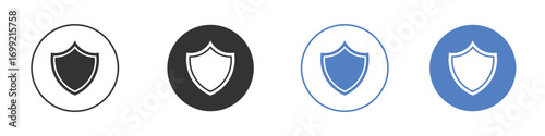 Shield icon pictogram for your web site design, logo