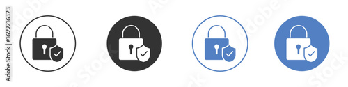 Security lock icon pictogram for your web site design, logo
