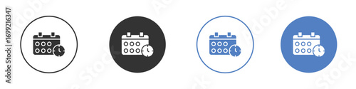 Schedule icon pictogram for your web site design, logo