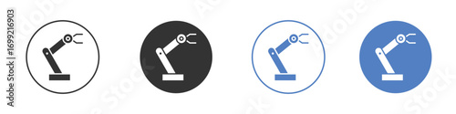 Robot arm icon pictogram for your web site design, logo