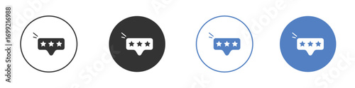 Review icon pictogram for your web site design, logo