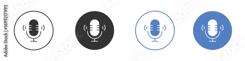 Podcast icon pictogram for your web site design, logo