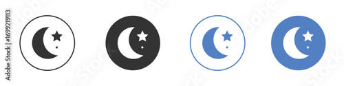 Moon icon pictogram for your web site design, logo