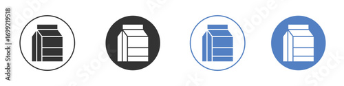 Milk carton icon pictogram for your web site design, logo