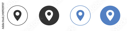 Map marker icon pictogram for your web site design, logo