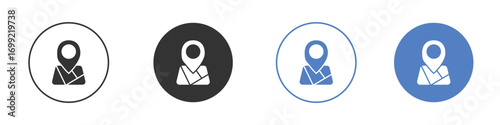Map icon pictogram for your web site design, logo