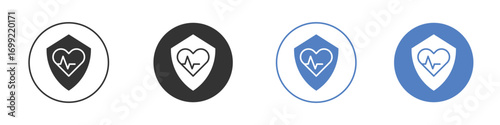 Life insurance icon pictogram for your web site design, logo