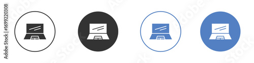 Laptop icon pictogram for your web site design, logo