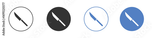 Kitchen knife icon pictogram for your web site design, logo