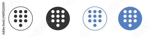 Keypad icon pictogram for your web site design, logo