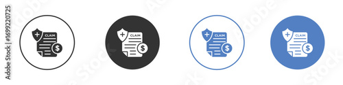 Insurance Claim icon pictogram for your web site design, logo