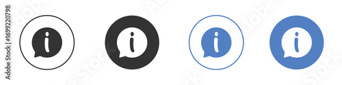 Info icon pictogram for your web site design, logo