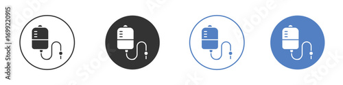 IV bag icon pictogram for your web site design, logo