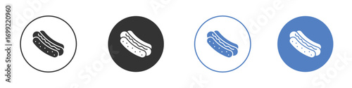 Hot dog icon pictogram for your web site design, logo