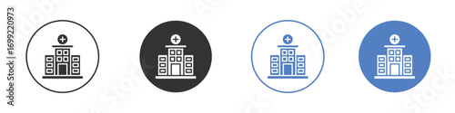Hospital icon pictogram for your web site design, logo