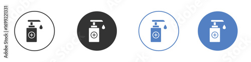 Hand sanitizer icon pictogram for your web site design, logo