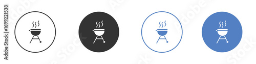 Grill icon pictogram for your web site design, logo