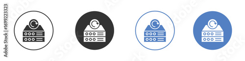 Data backup icon pictogram for your web site design, logo