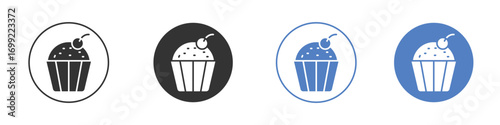 Cupcake icon pictogram for your web site design, logo