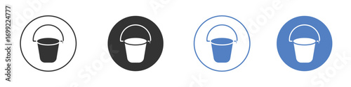 Bucket icon pictogram for your web site design, logo