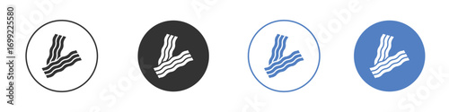 Bacon icon pictogram for your web site design, logo