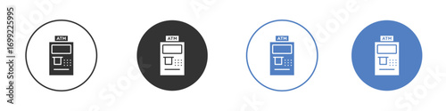Atm icon pictogram for your web site design, logo