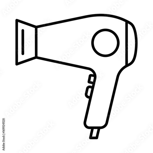  hair dryer line icon