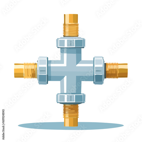 Cross Piping System for Agricultural Irrigation.
