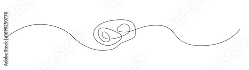 Single Line Knot Drawing Vector