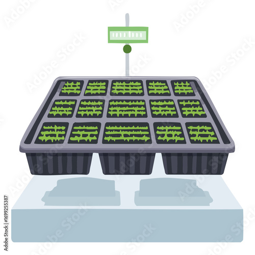 Smart Farming Seedling Tray with IoT Sensor.
