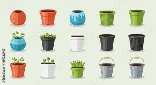 Discover unique flower pots and planters for your garden and indoor plants decorative plant containers design ideas vector