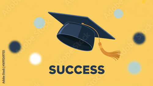 Graduation success academic achievement university degree education cap tassel celebration learning goals