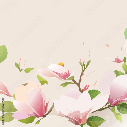 Pastell-Magnolien