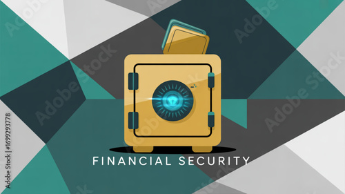 Financial security and safety deposit box for savings and investment planning and secure wealth management