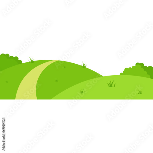 Green Field Illustration