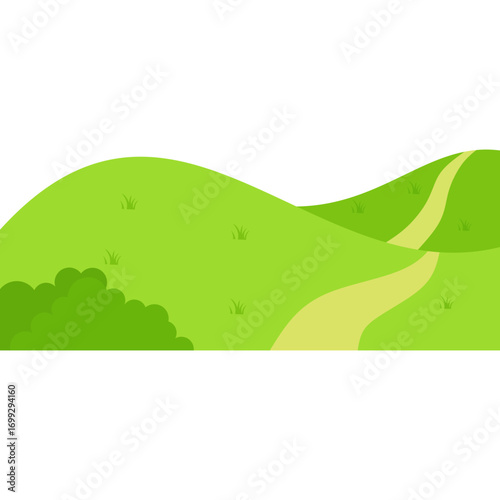 Green Field Illustration