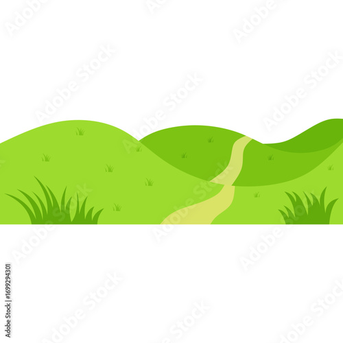 Green Field Illustration